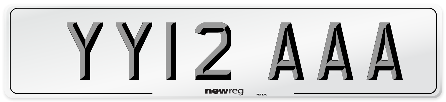 YY12 AAA Number Plate from New Reg